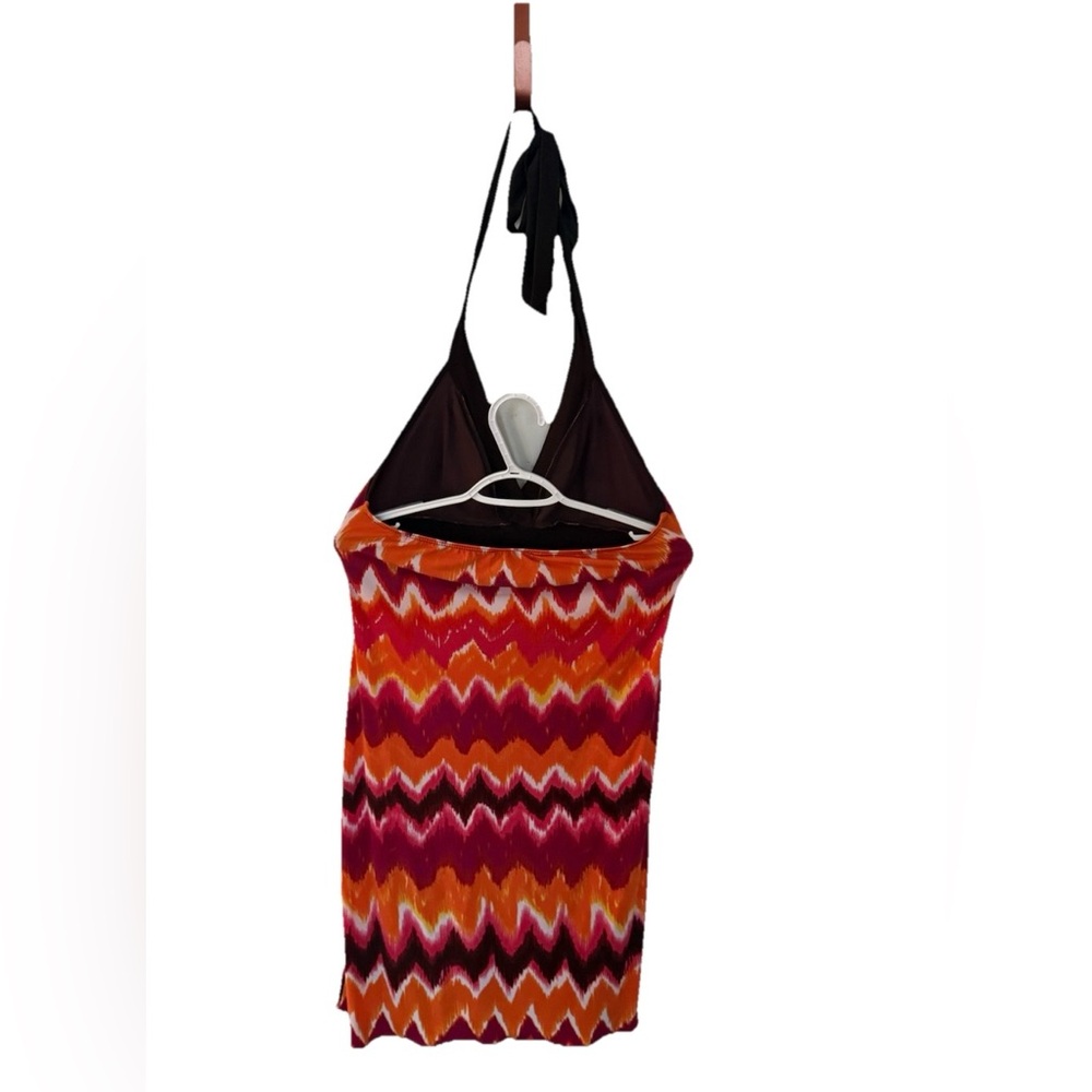 Bright and Vibrant Orange and Red  Halter Dress…above knee - Picture 4 of 6